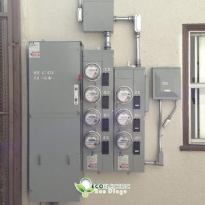 7 Meter Socket Upgrade on the side of a house