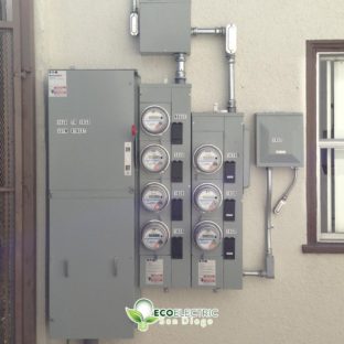 7 Meter Socket Upgrade on the side of a house