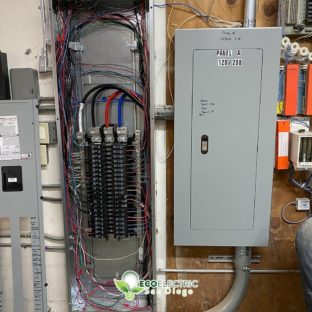 A complicated Electrical panel installation