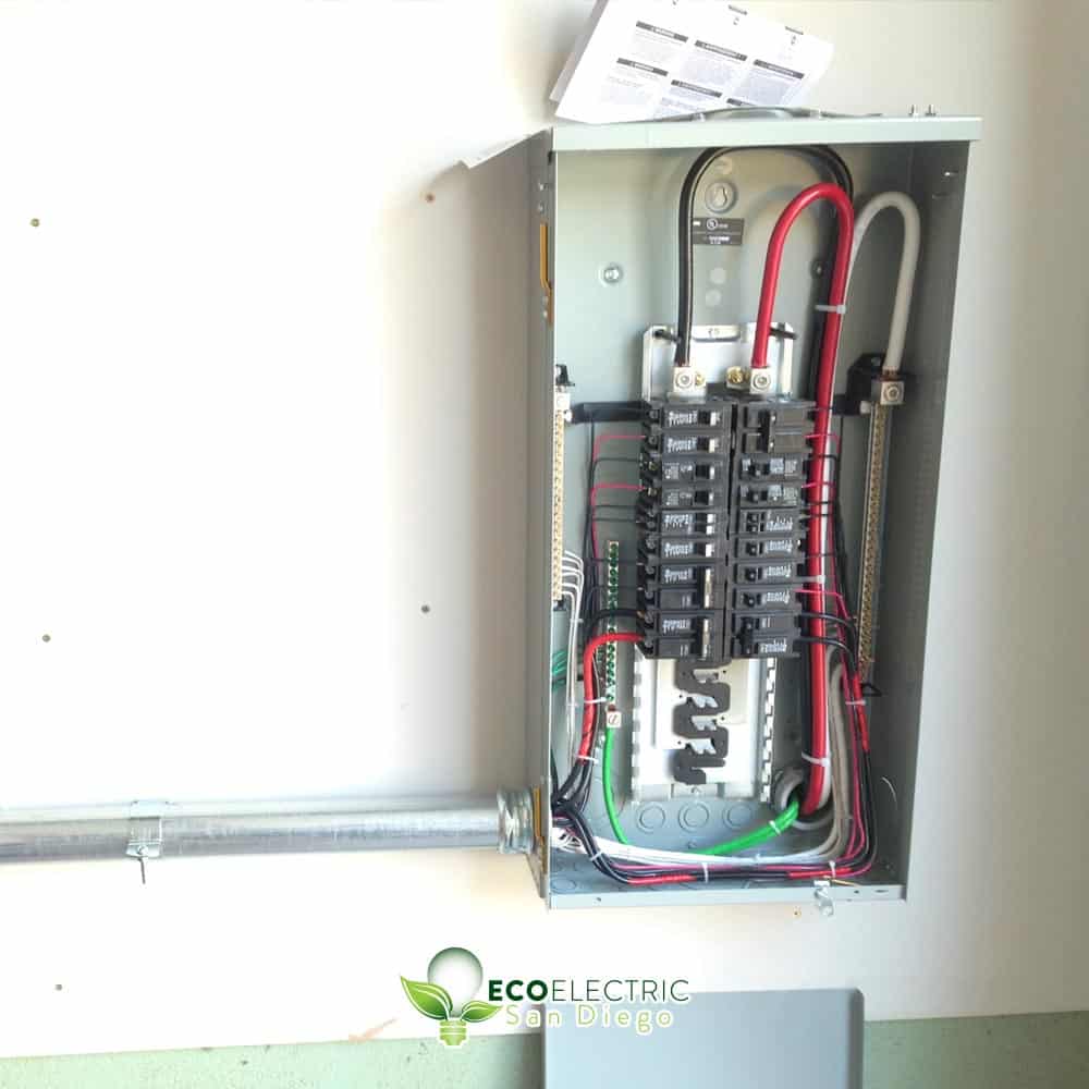 After: a brand new electrical panel