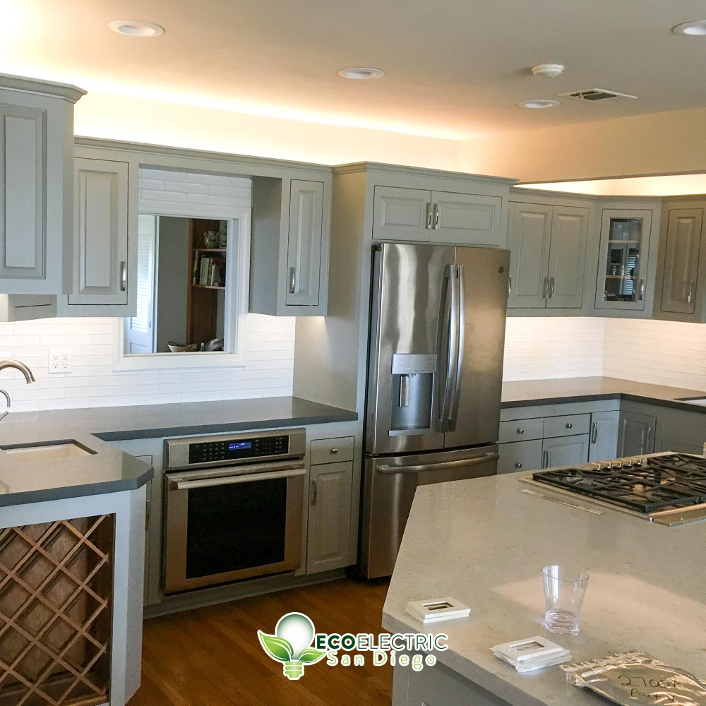 Energy Efficient recessed Lighting in a kitchen