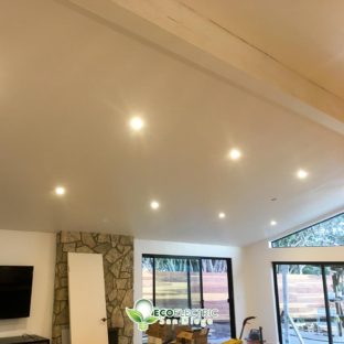 Recessed lighting in a ceiling