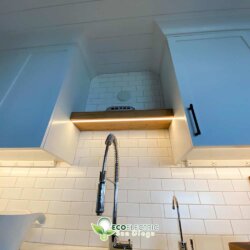 Linear LED Lighting under kitchen shelf