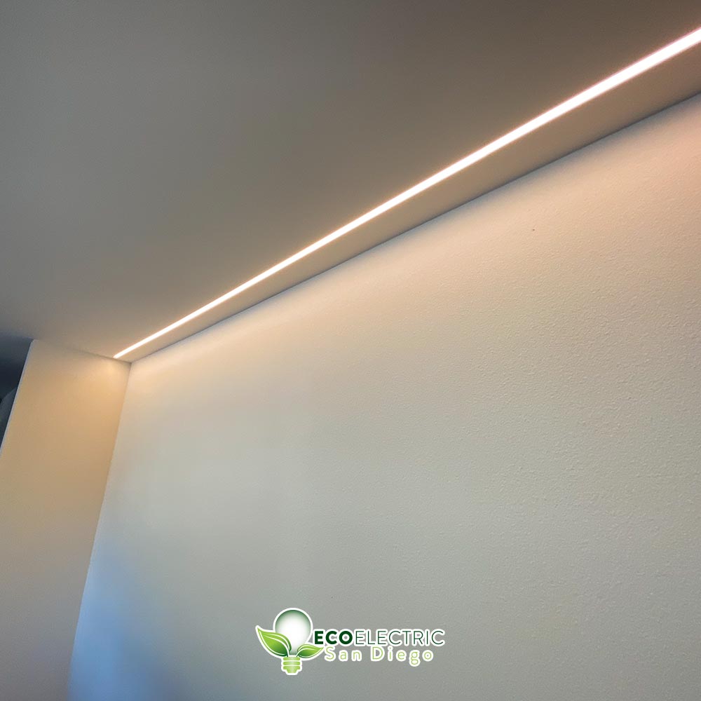 Linear LED Lighting, flush with drywall