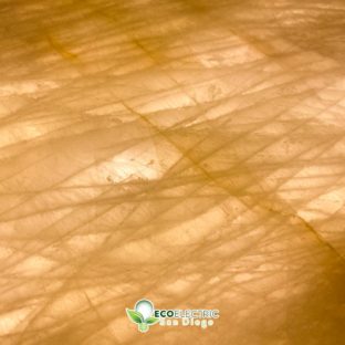 Closeup of underlit countertop glowing